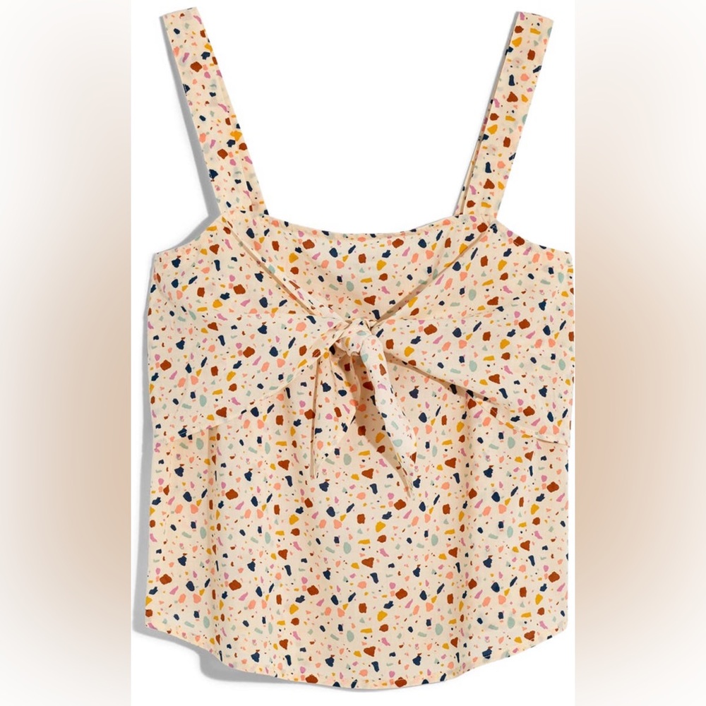 Madewell Terrazzo Tie Front Camisole Size 8